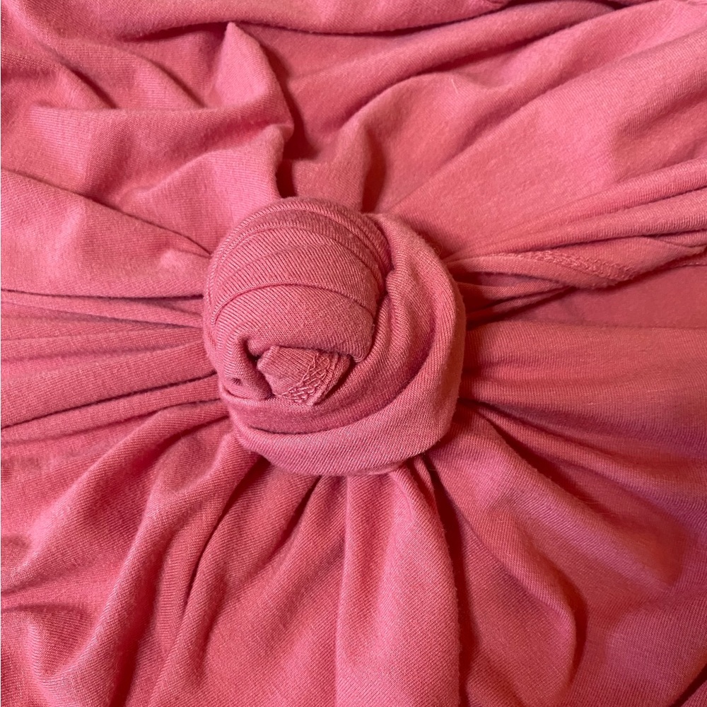 Zenana Premium Coral Rose Colored Long Tee Shirt Dress Size M - Picture 5 of 5